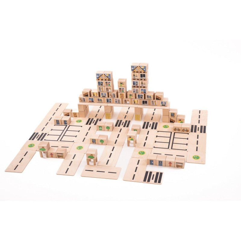 Just blocks CITY medium - 160 deler-Byggeklosser-Just Blocks-Kvalitetstid AS