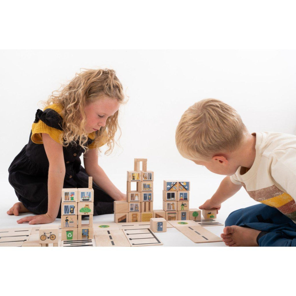 Just blocks CITY small - 68 deler-Byggeklosser-Just Blocks-Kvalitetstid AS