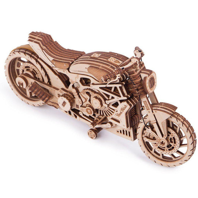 Motorcycle DMS - 3D mekanisk 3D byggesett i tre fra WoodTrick