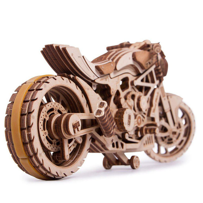 Motorcycle DMS - 3D mekanisk 3D byggesett i tre fra WoodTrick