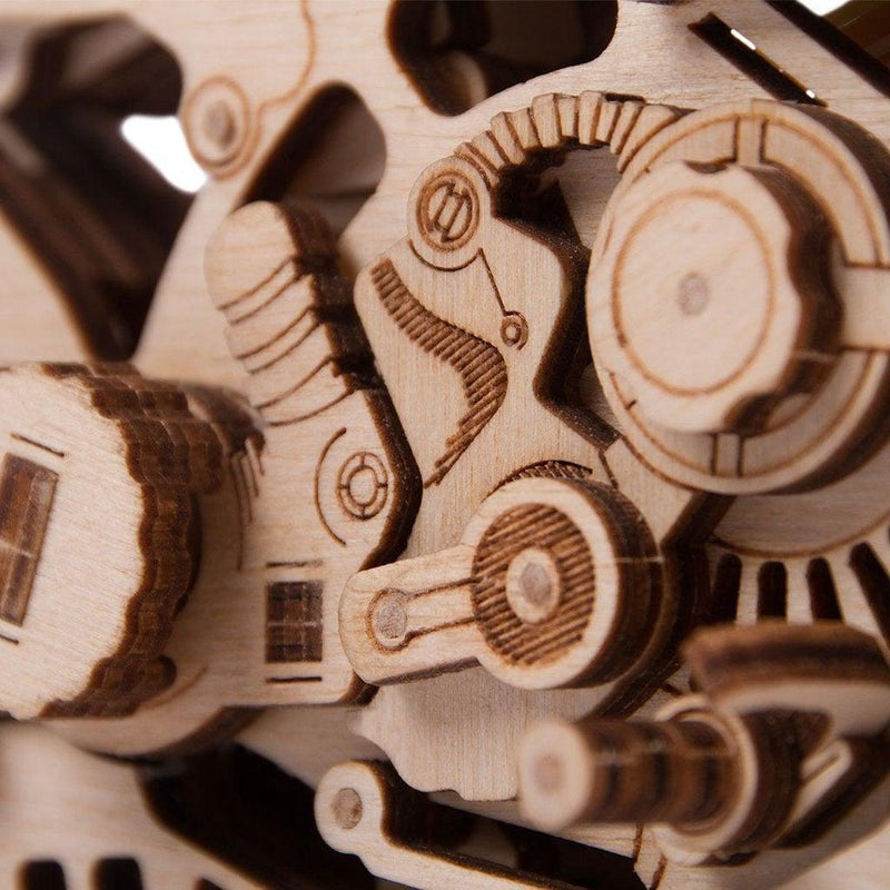 Motorcycle DMS - 3D mekanisk 3D byggesett i tre fra WoodTrick