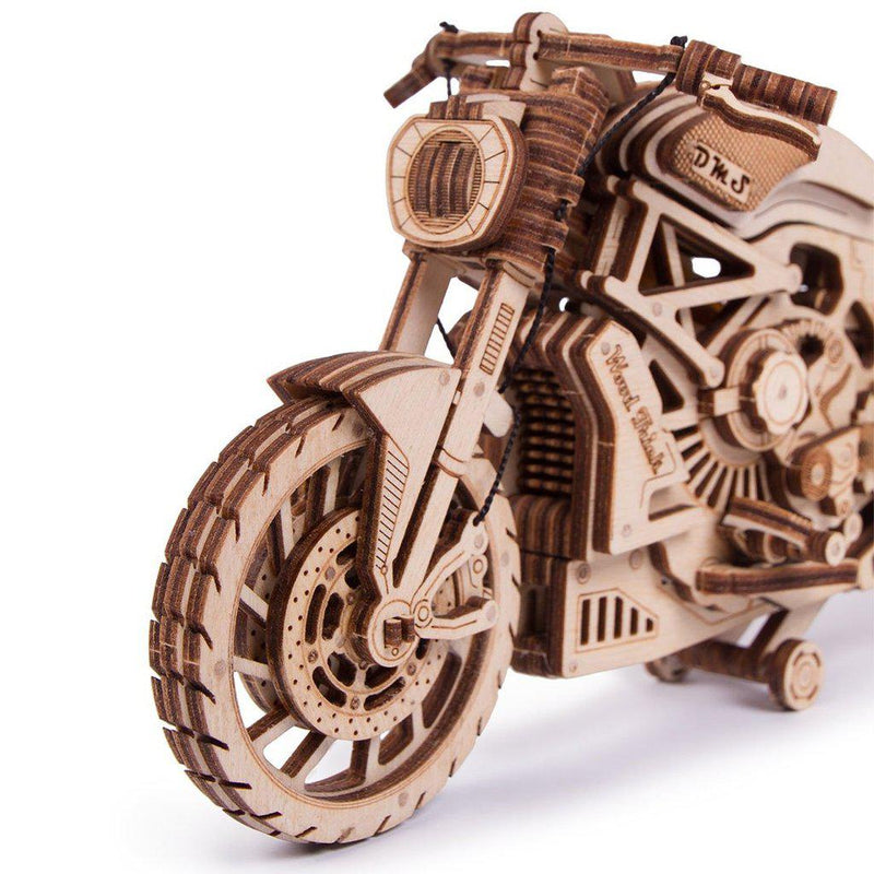 Motorcycle DMS - 3D mekanisk 3D byggesett i tre fra WoodTrick