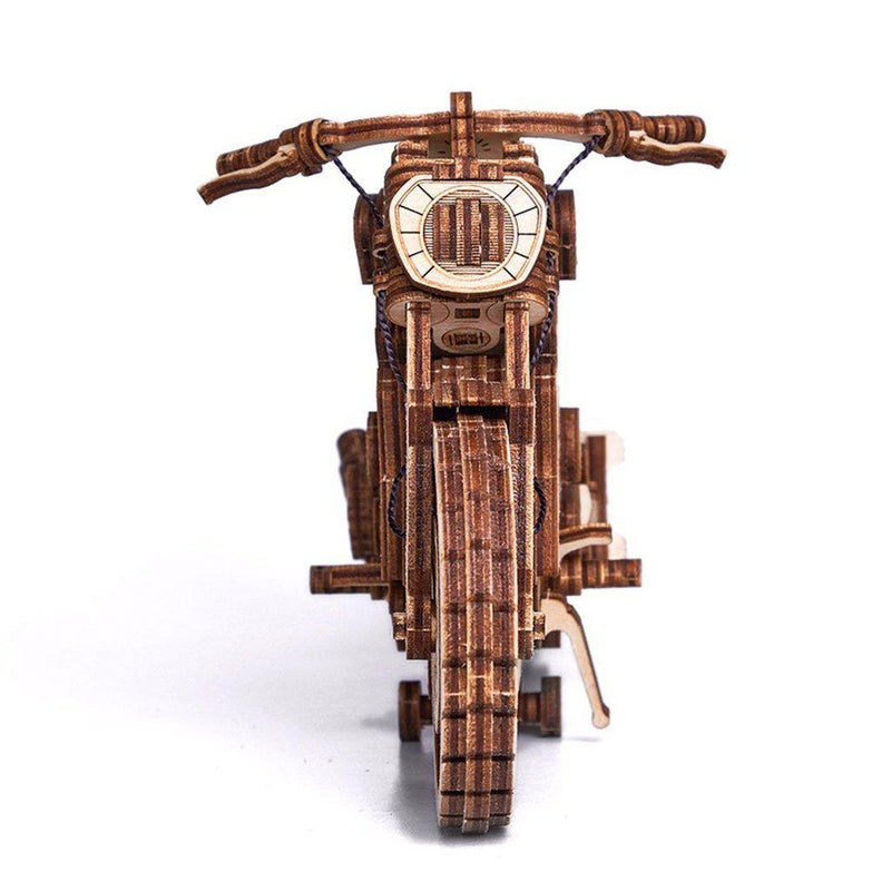 Motorcycle DMS - 3D mekanisk 3D byggesett i tre fra WoodTrick