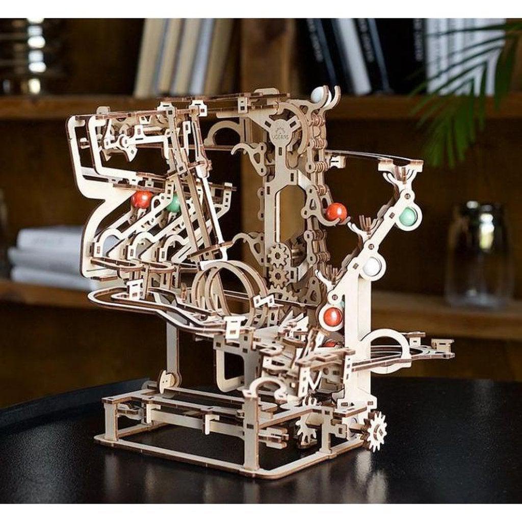 Marmorbane - Baneløp med klinkekuler - 3D puslespill-Ugears-Kvalitetstid AS