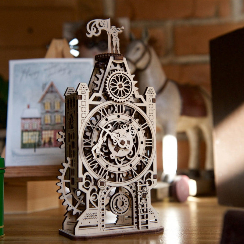 Klokketårn | Old Clock Tower-Byggesett - mekaniske-Ugears-Kvalitetstid AS