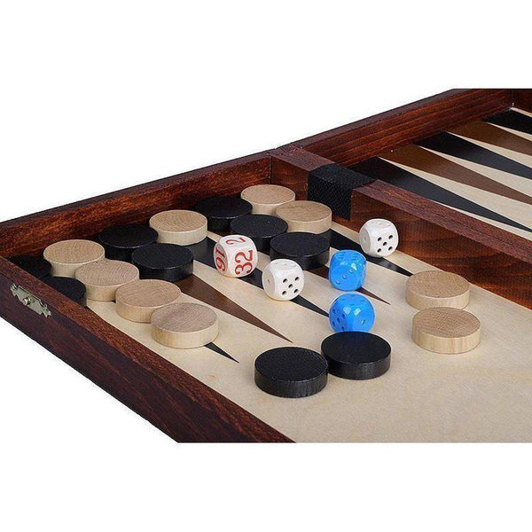 Kombinasjonsspill | Sjakk, Dam & Backgammon-Bordspill-Sunrise Chess-Kvalitetstid AS