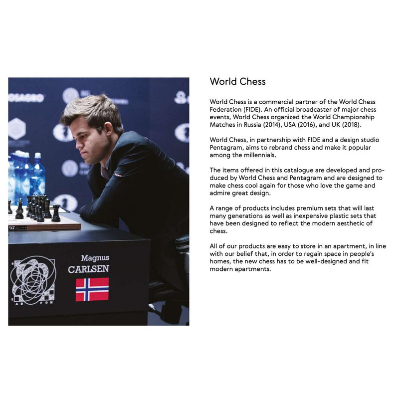 Komplett sjakksett | Official World Chess Championship Set - Academy Edition-Sjakksett-World Chess-Kvalitetstid AS