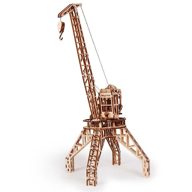 Tower Crane - 3D mekanisk 3D byggesett i tre fra WoodTrick