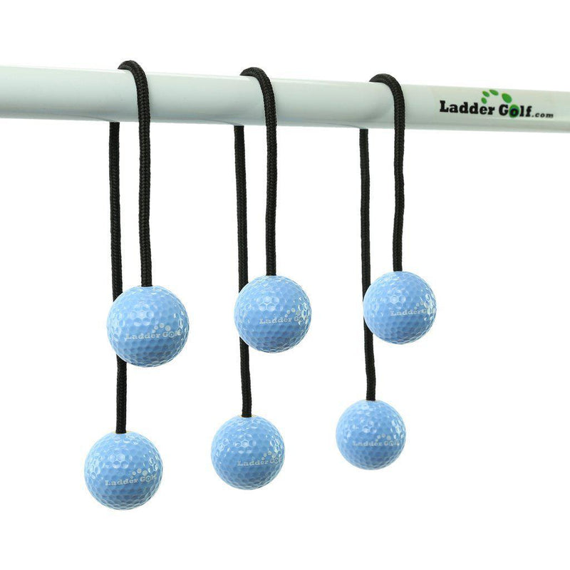 Laddergolf | Stigegolf | Ekstra bolaer -Sort snor-Tilbehør-Uber Games-Lyseblå-Kvalitetstid AS