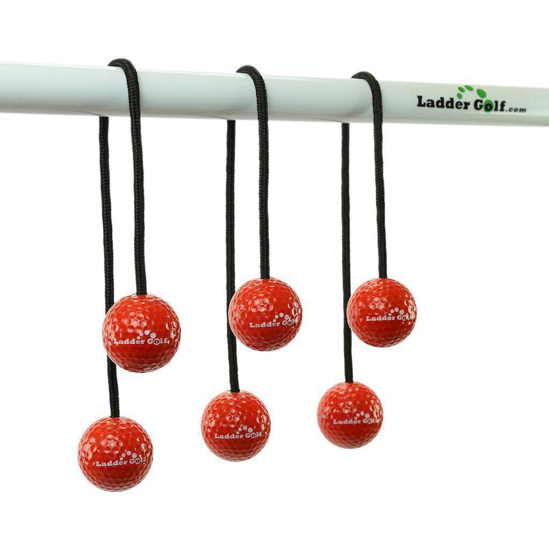 Laddergolf | Stigegolf | Ekstra bolaer -Sort snor-Tilbehør-Uber Games-Rød-Kvalitetstid AS
