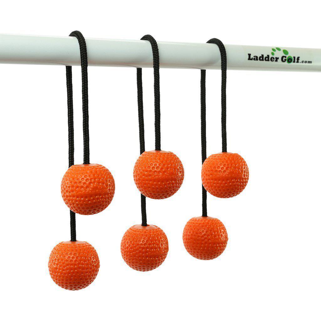 Laddergolf | Stigegolf | Myke gummibolaer -Sort snor-Tilbehør-Tosso-Oransje-Kvalitetstid AS