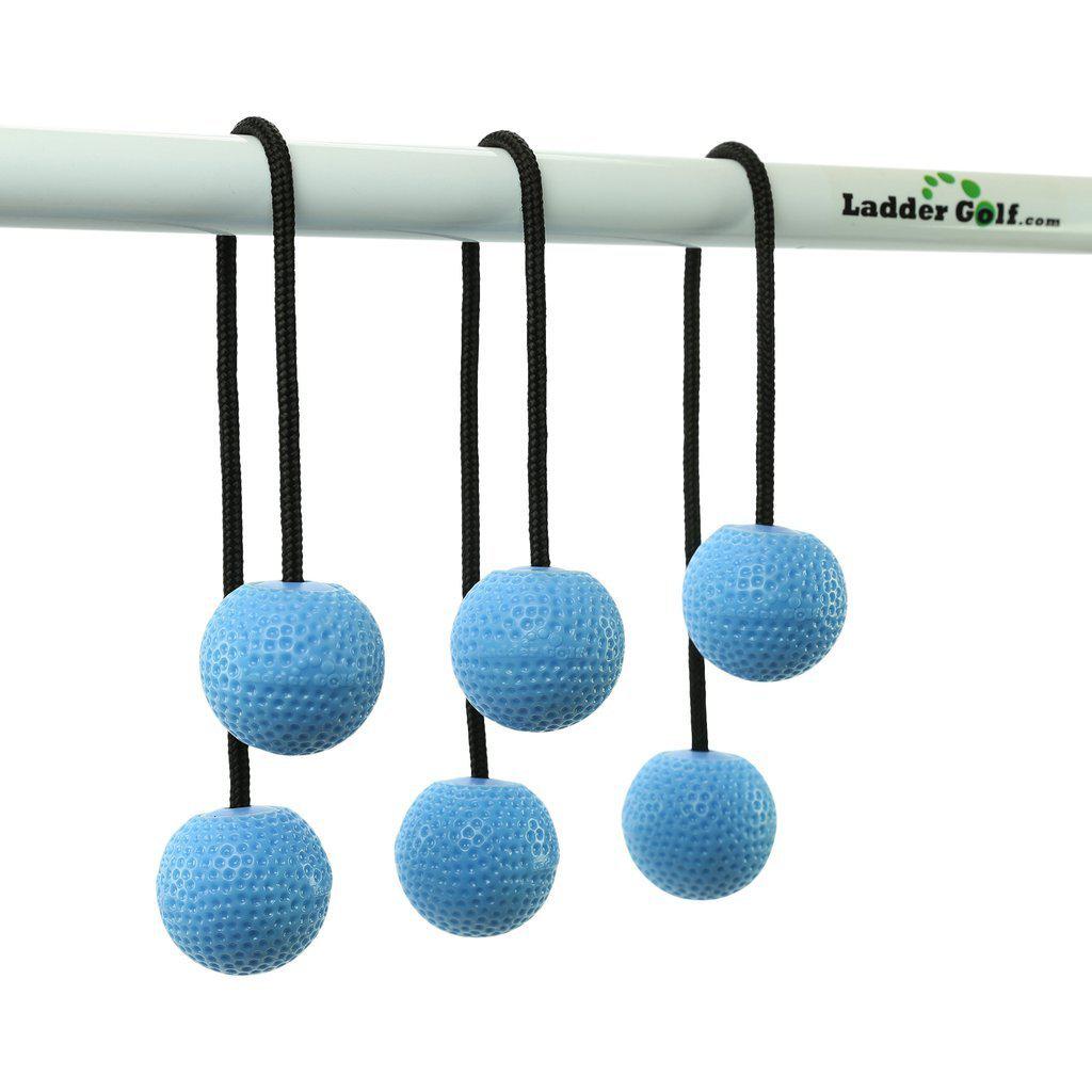 Laddergolf | Stigegolf | Myke gummibolaer -Sort snor-Tilbehør-Tosso-Lyseblå-Kvalitetstid AS