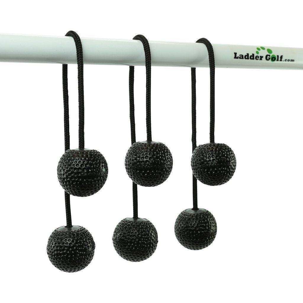 Laddergolf | Stigegolf | Myke gummibolaer -Sort snor-Tilbehør-Tosso-Svart-Kvalitetstid AS