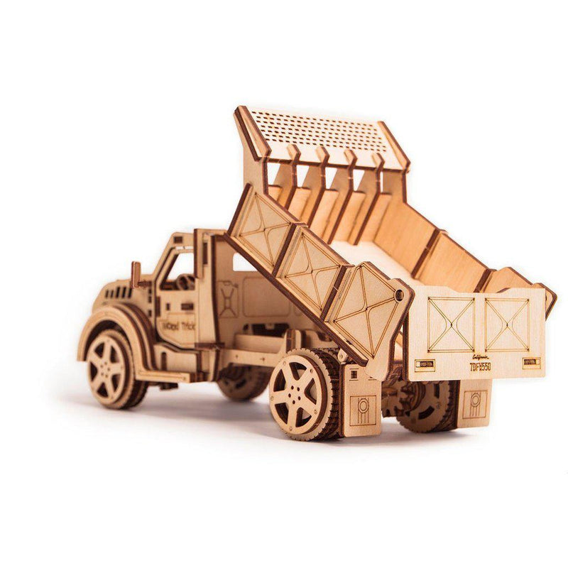American Truck - 3D mekanisk 3D byggesett i tre fra WoodTrick