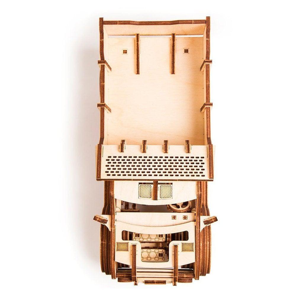 American Truck - 3D mekanisk 3D byggesett i tre fra WoodTrick