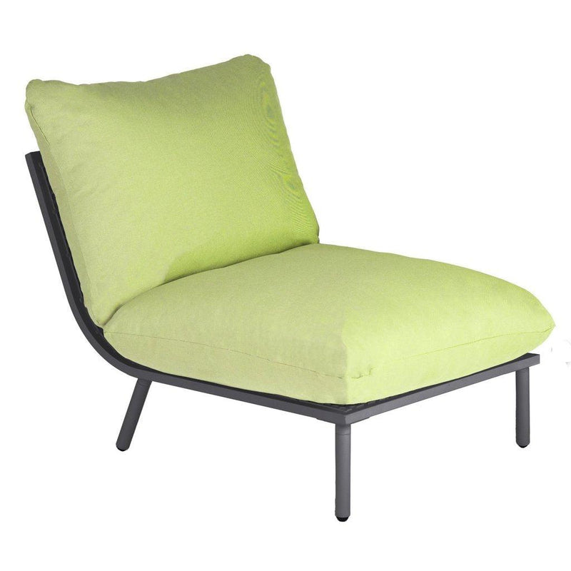 Loungeserien BEACH enkelmodul | Grå ramme-Utemøbler-Alexander Rose-Lime-Kvalitetstid AS