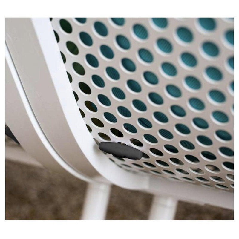 Loungeserien BEACH puff/fotskammel | Hvit ramme-Utemøbler-Alexander Rose-Beige-Kvalitetstid AS