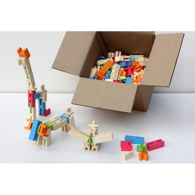 Luco byggeklosser 260 deler (farger)-Luco byggeklosser-Luco Toys-Kvalitetstid AS