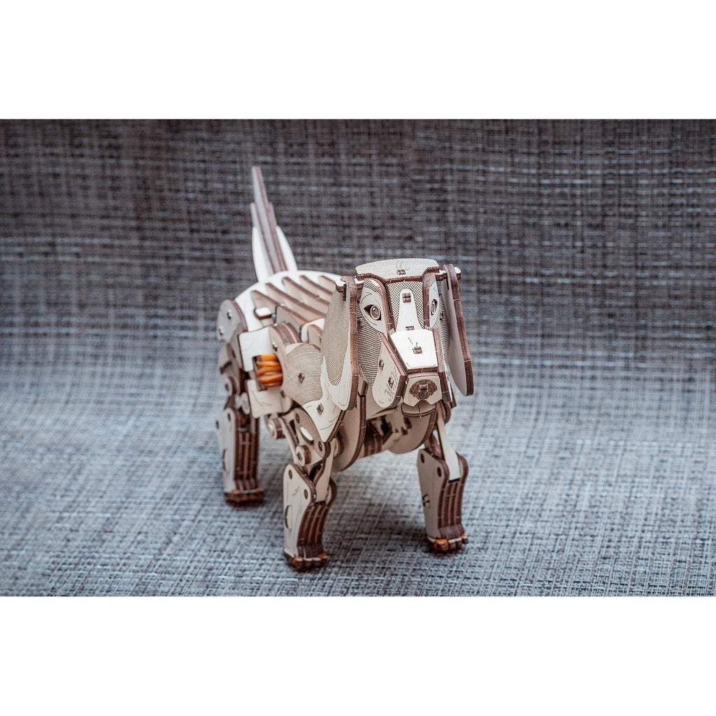 Mekanisk hund-Byggesett-Eco-Wood-Art-Kvalitetstid AS