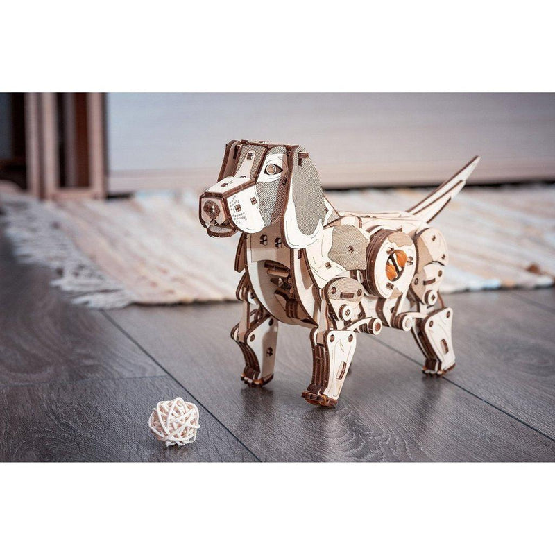 Mekanisk hund-Byggesett-Eco-Wood-Art-Kvalitetstid AS