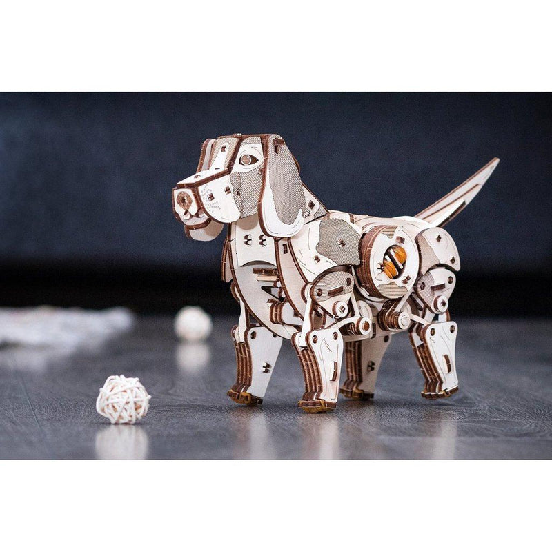 Mekanisk hund-Byggesett-Eco-Wood-Art-Kvalitetstid AS