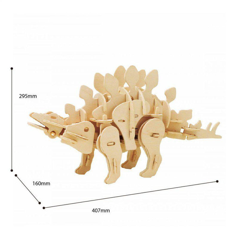 Mini Stegosaurus | Lyd-aktivert & motorisert-Byggesett-Robotime-Kvalitetstid AS