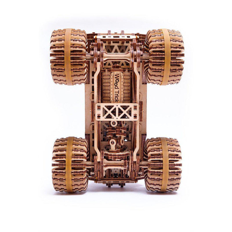 Monster-Truck-3D-wooden-mechanical-model-kit-by-WoodTrick