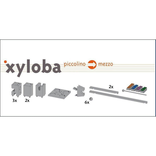 Musikalsk klinkekulebane Xyloba (utvidelse til piccolino)-Byggesett-Xyloba-Kvalitetstid AS