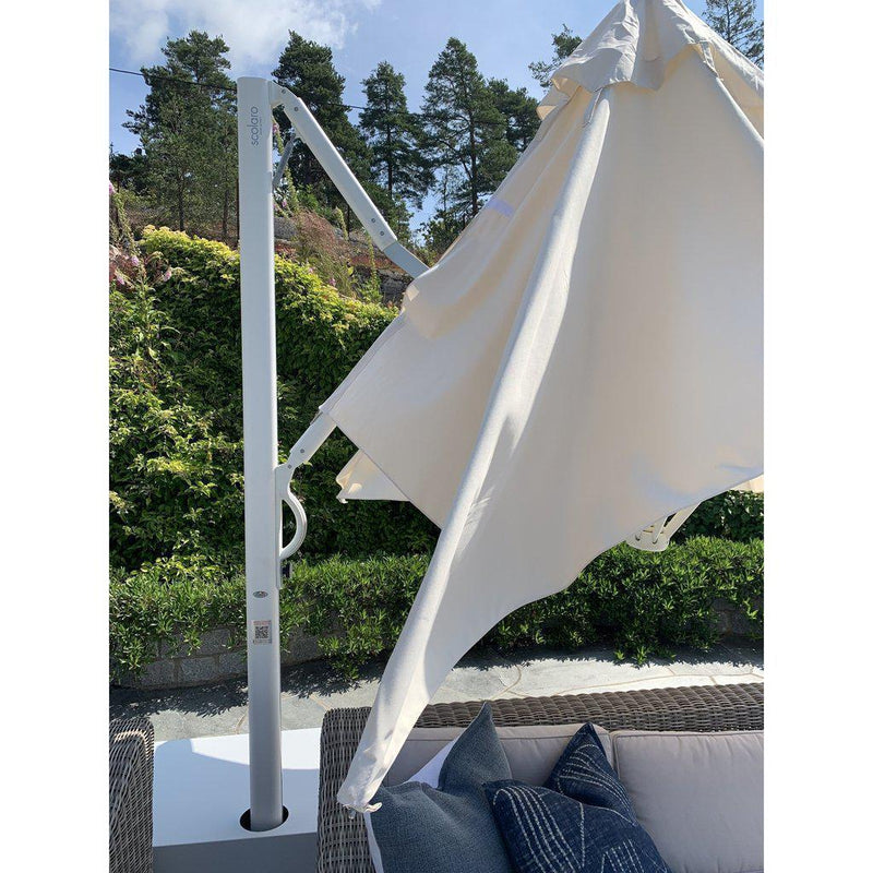 Parasoll Astro | m/sidearm | Spacegrey / Starwhite / Carbon -Sidestilte parasoller-Scolaro-3x3-Natur-Spacegrey-Kvalitetstid AS