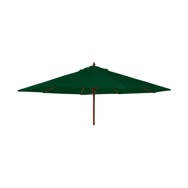 HARDWOOD 2.7M ROUND PARASOL W.PULLEY INC. NIGHT COVER G-Utemøbler-Alexander Rose-Grønn-Kvalitetstid AS