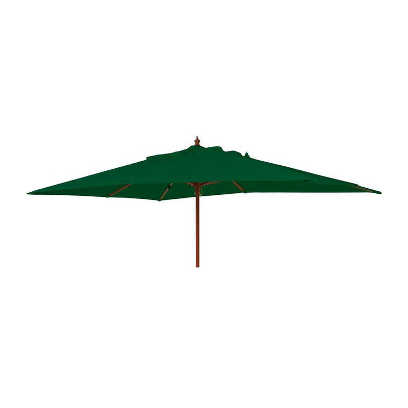 HARDWOOD 3.0 X 2.0M RECT PARASOL W.PULLEY INC NIGHT COVER G-Utemøbler-Alexander Rose-Grønn-Kvalitetstid AS