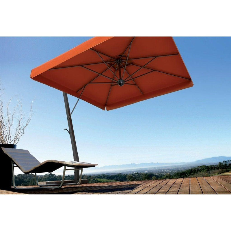Parasoll Napoli Braccio | m/sidearm-Sidestilte parasoller-Scolaro-3.5 (Rund)-Terracotta-Uten volanger-Kvalitetstid AS
