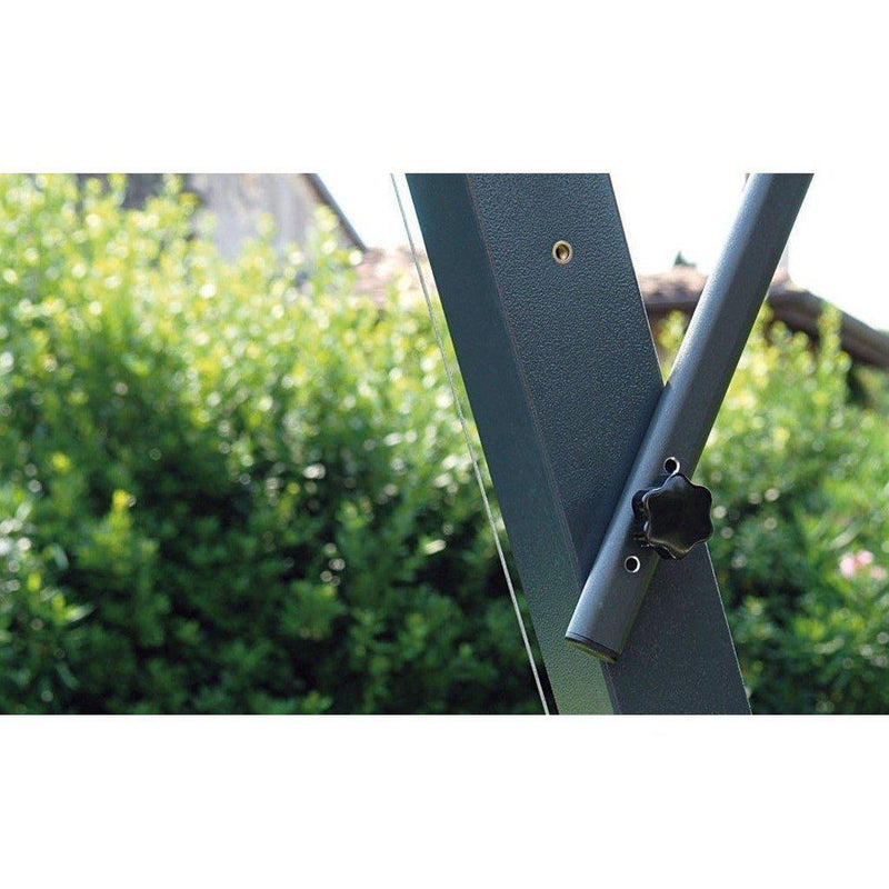 Parasoll Napoli Braccio | m/sidearm-Sidestilte parasoller-Scolaro-3.5 (Rund)-Natur-Uten volanger-Kvalitetstid AS