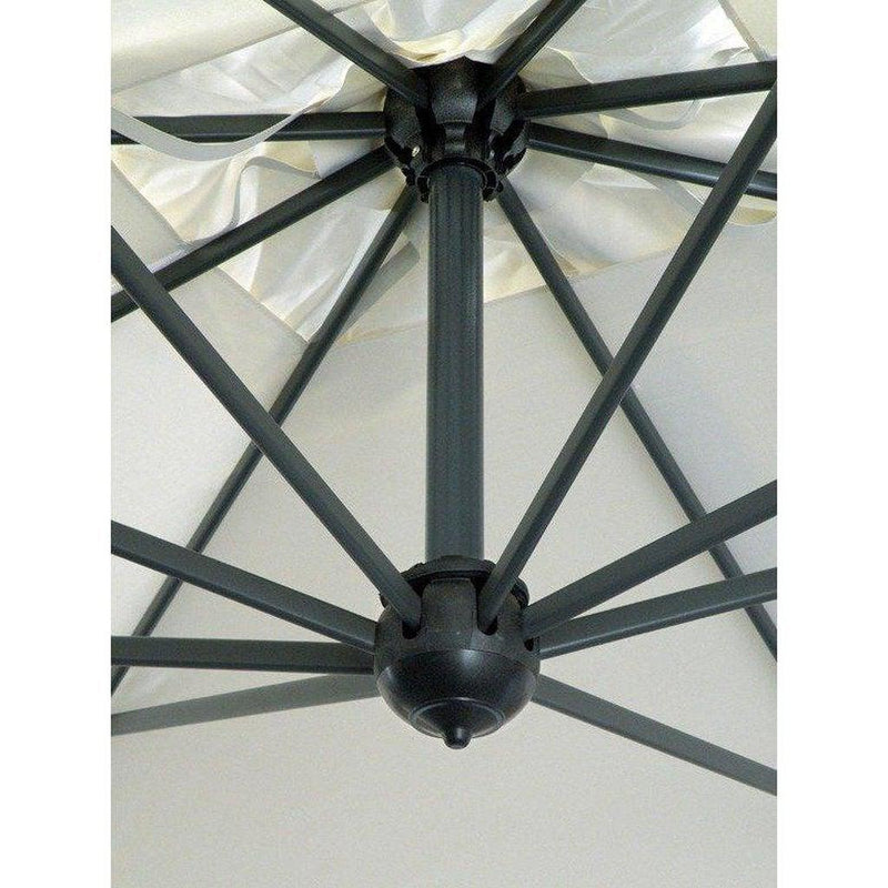 Parasoll Napoli Braccio | m/sidearm-Sidestilte parasoller-Scolaro-3.5 (Rund)-Natur-Uten volanger-Kvalitetstid AS