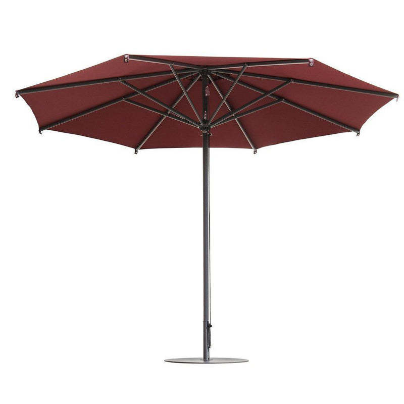 Parasoll Napoli | midstilt stang-Midtstilte parasoller-Scolaro-3.5 (Rund)-Bordeaux-Uten volanger-Kvalitetstid AS