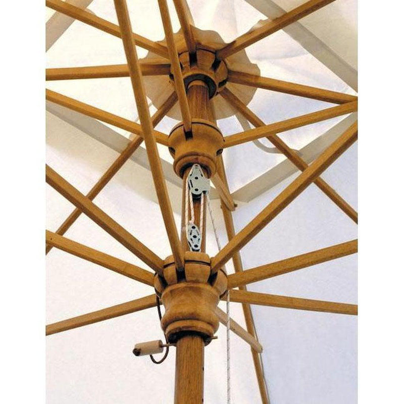 Parasoll Palladio | Midtstilt Teleskopstang-Midtstilte parasoller-Scolaro-5 (rund)-Natur-Uten volanger-Kvalitetstid AS