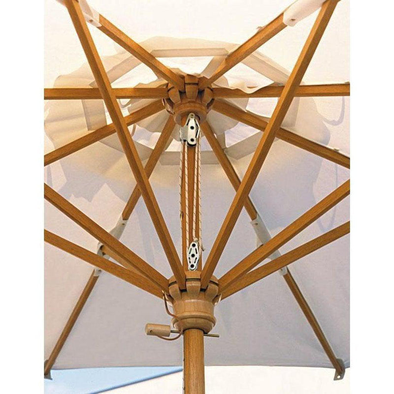 Parasoll Palladio rund | Midtstilt stang i tre-Midtstilte parasoller-Scolaro-2.5-Natur-Kvalitetstid AS