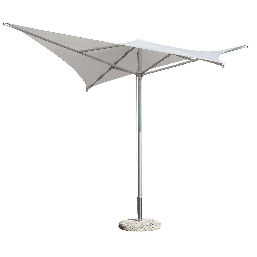 Parasoll Vela | midtstilt stang-Midtstilte parasoller-Scolaro-2x2-Grå taupe-Uten volanger-Kvalitetstid AS