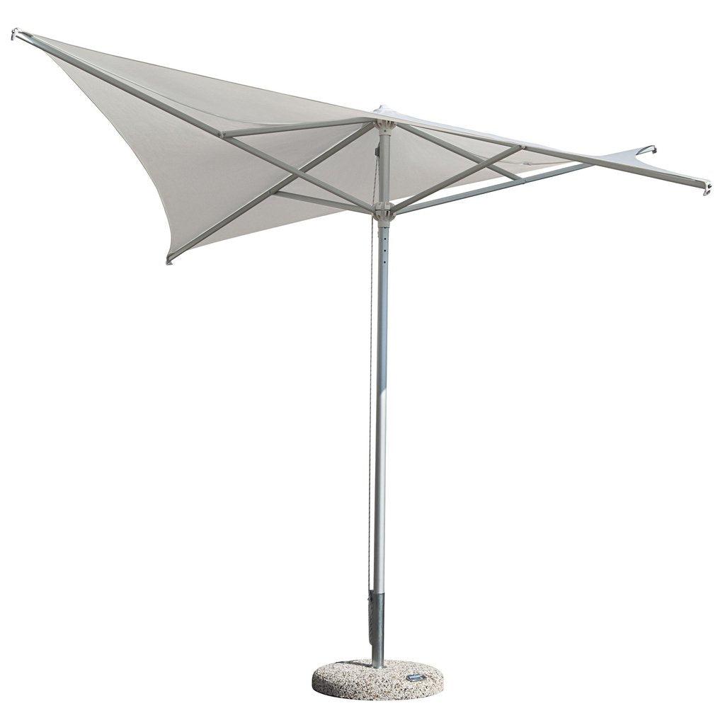 Parasoll Vela | midtstilt stang-Midtstilte parasoller-Scolaro-2x2-Grå taupe-Uten volanger-Kvalitetstid AS