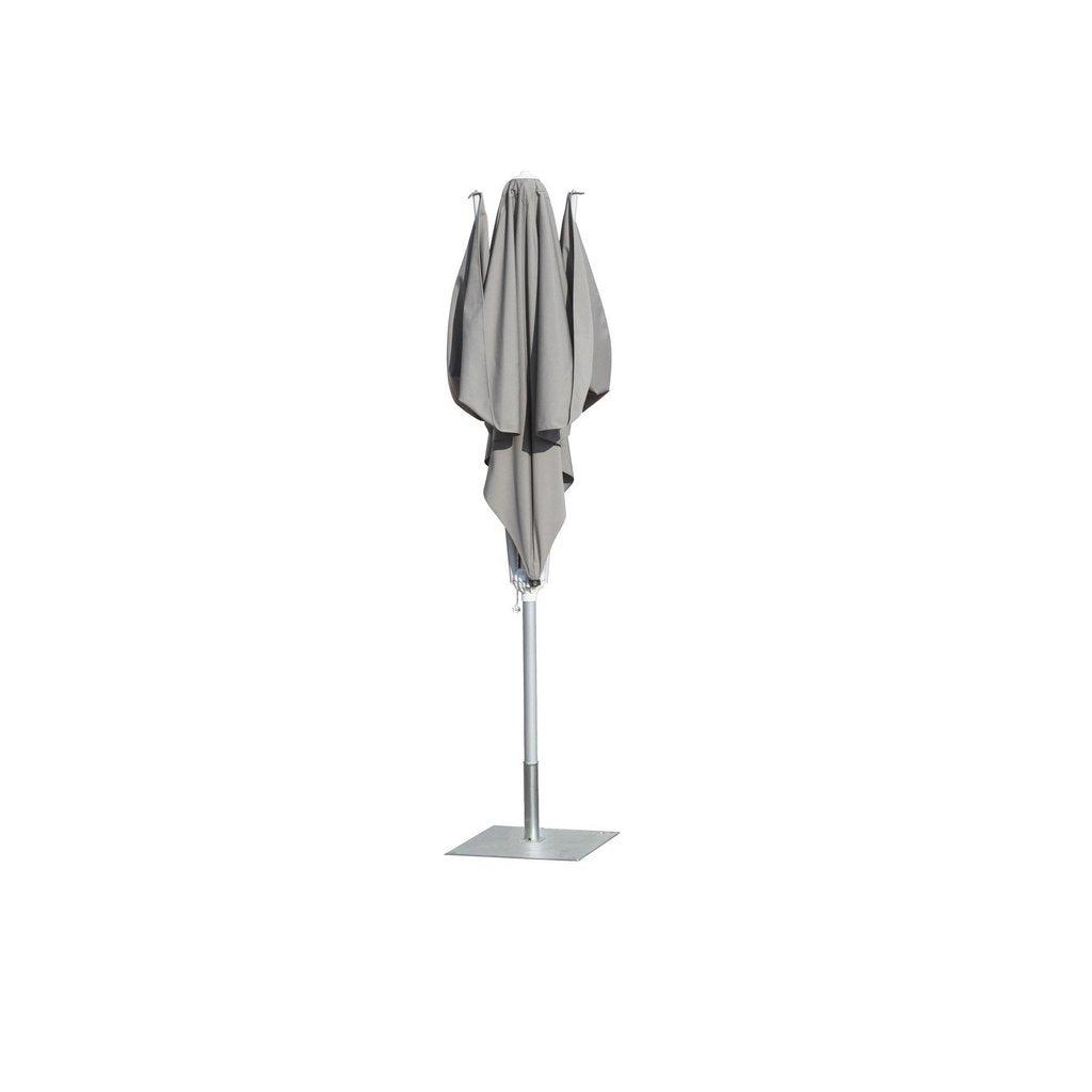 Parasoll Vela | midtstilt stang-Midtstilte parasoller-Scolaro-2x2-Grå taupe-Uten volanger-Kvalitetstid AS