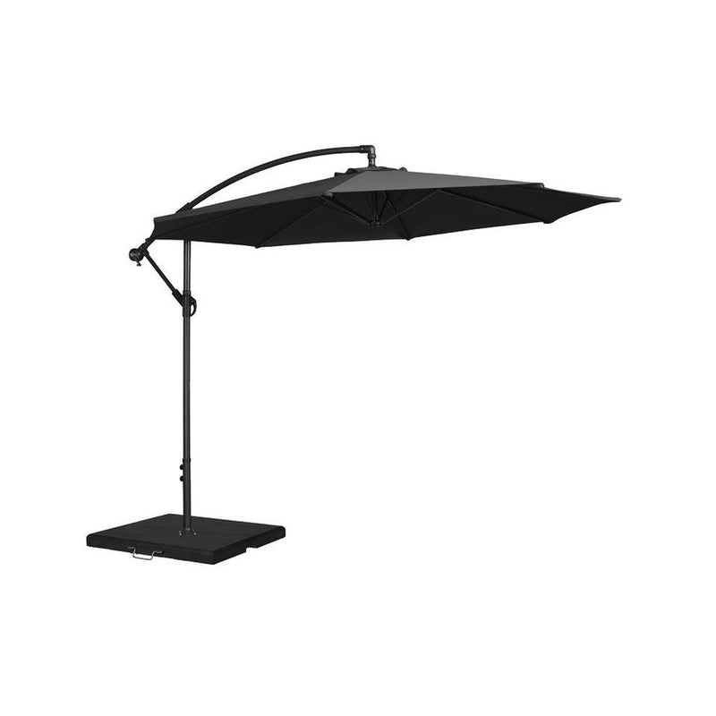 Parasoll med sidearm | 3m-Sidestilte parasoller-Alexander Rose-Helsvart-Kvalitetstid AS