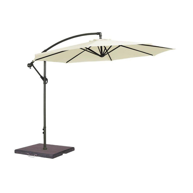 Parasoll med sidearm | 3m-Sidestilte parasoller-Alexander Rose-Off-white-Kvalitetstid AS