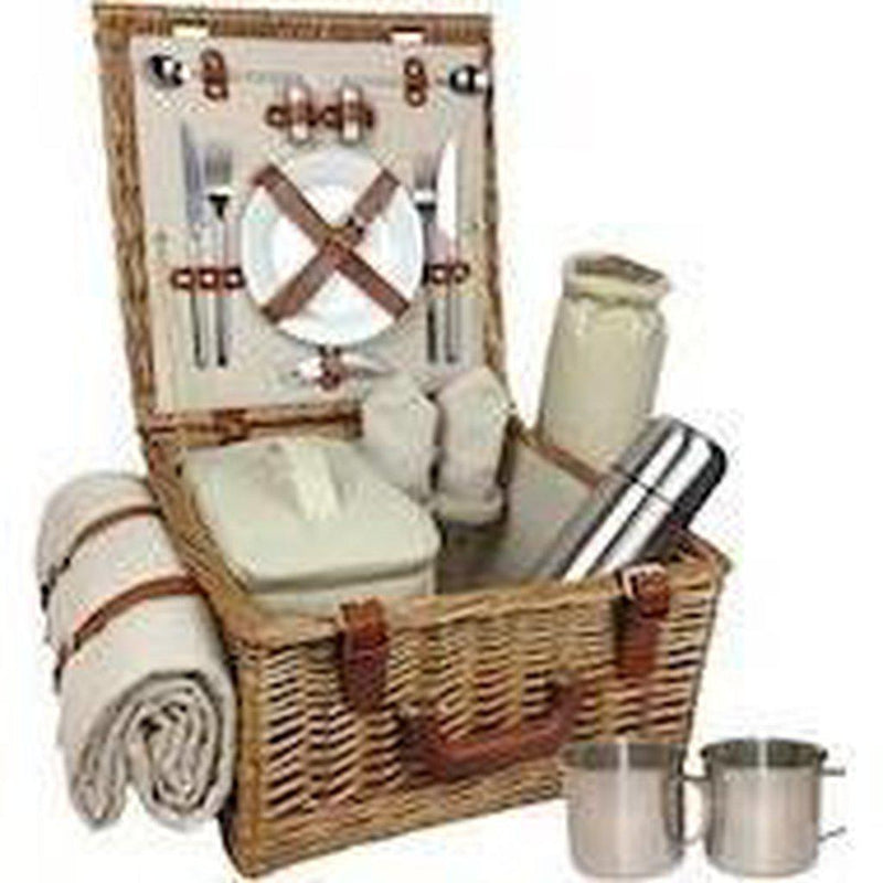 Picnic-kurv m/kjølebag | Deluxe | 2 personer-Picnic-Willow Direct-Kvalitetstid AS