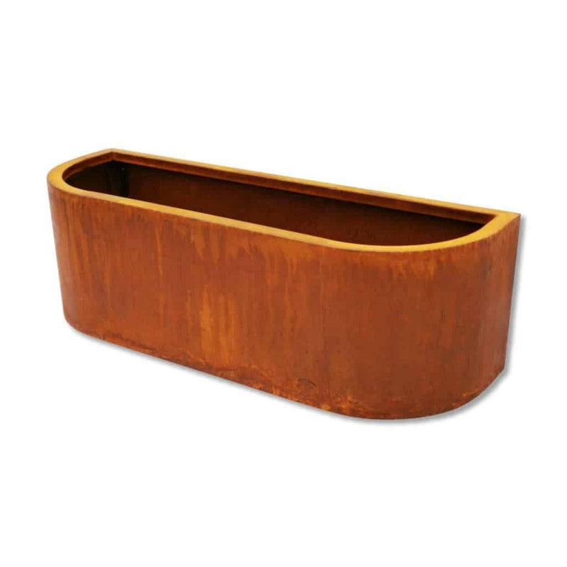 Plantekasse | Avrundet | Cor-Ten-Plantekasser-Core Landscape Products-90 x 40 x 40cm-Kvalitetstid AS