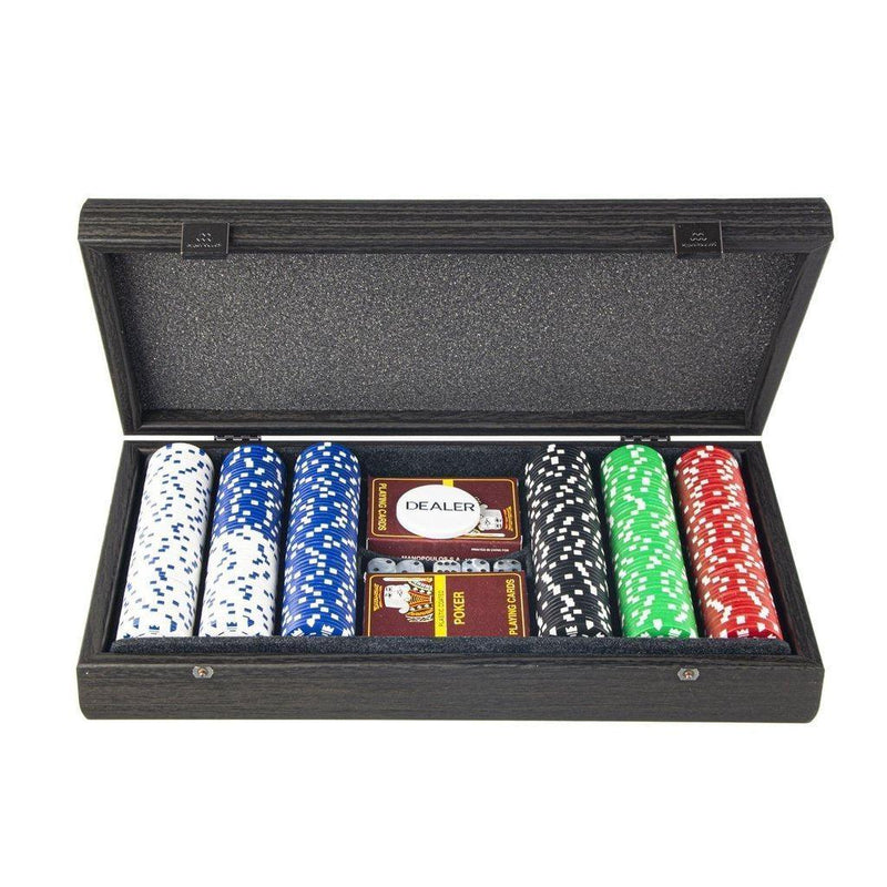 POKER SET in Black Wooden replica case-Poker Set-Manopoulos-Large-Kvalitetstid AS