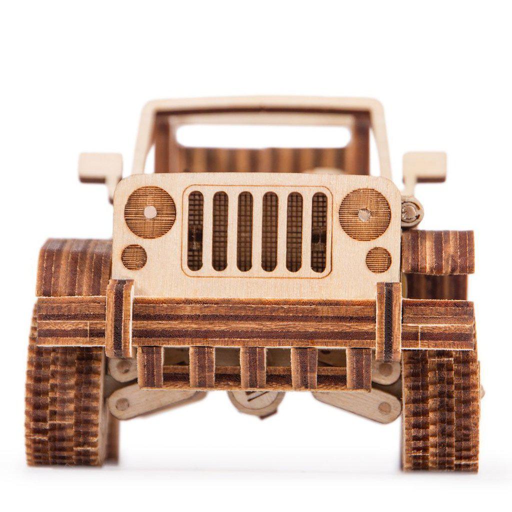 Safari Car - 3D mekanisk 3D byggesett i tre fra WoodTrick