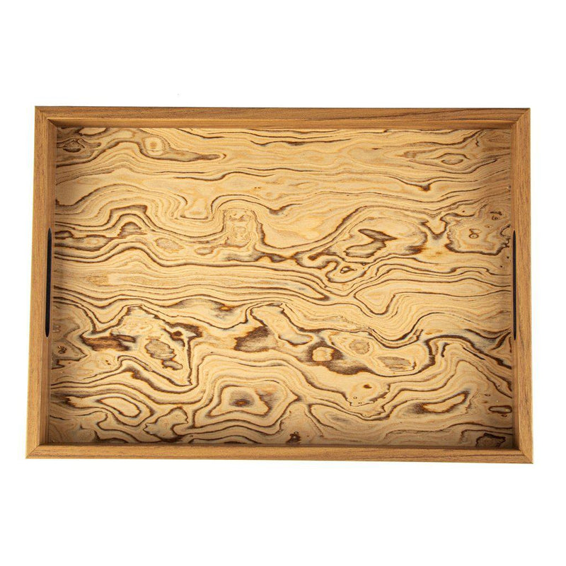 Serveringsbrett med oliven kvistknute-Decorative Objects-Manopoulos-Large-Kvalitetstid AS