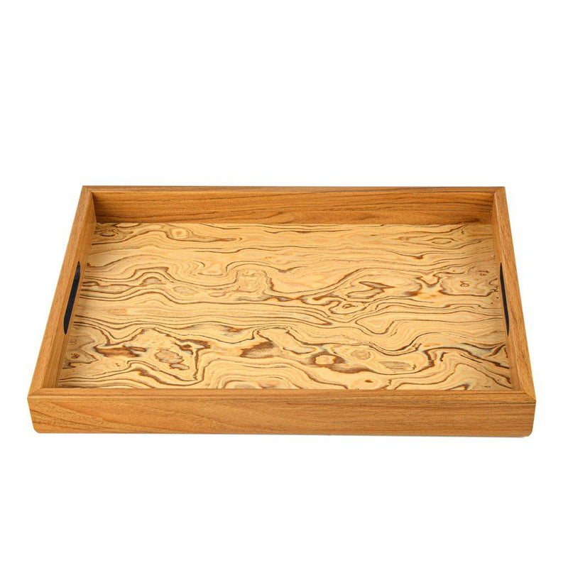Serveringsbrett med oliven kvistknute-Decorative Objects-Manopoulos-Large-Kvalitetstid AS