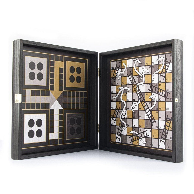 MODERN STYLE - 4 i 1 Combo - Sjakk, Backgammon, Ludo, Stigespill-Combo Games-Manopoulos-Kvalitetstid AS