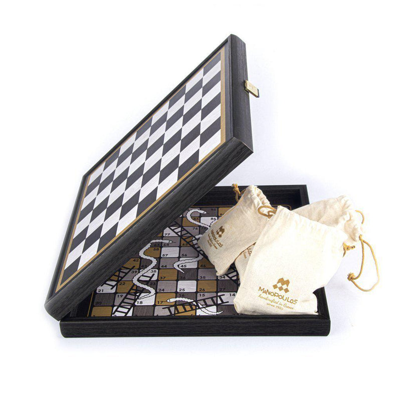 MODERN STYLE - 4 i 1 Combo - Sjakk, Backgammon, Ludo, Stigespill-Combo Games-Manopoulos-Kvalitetstid AS